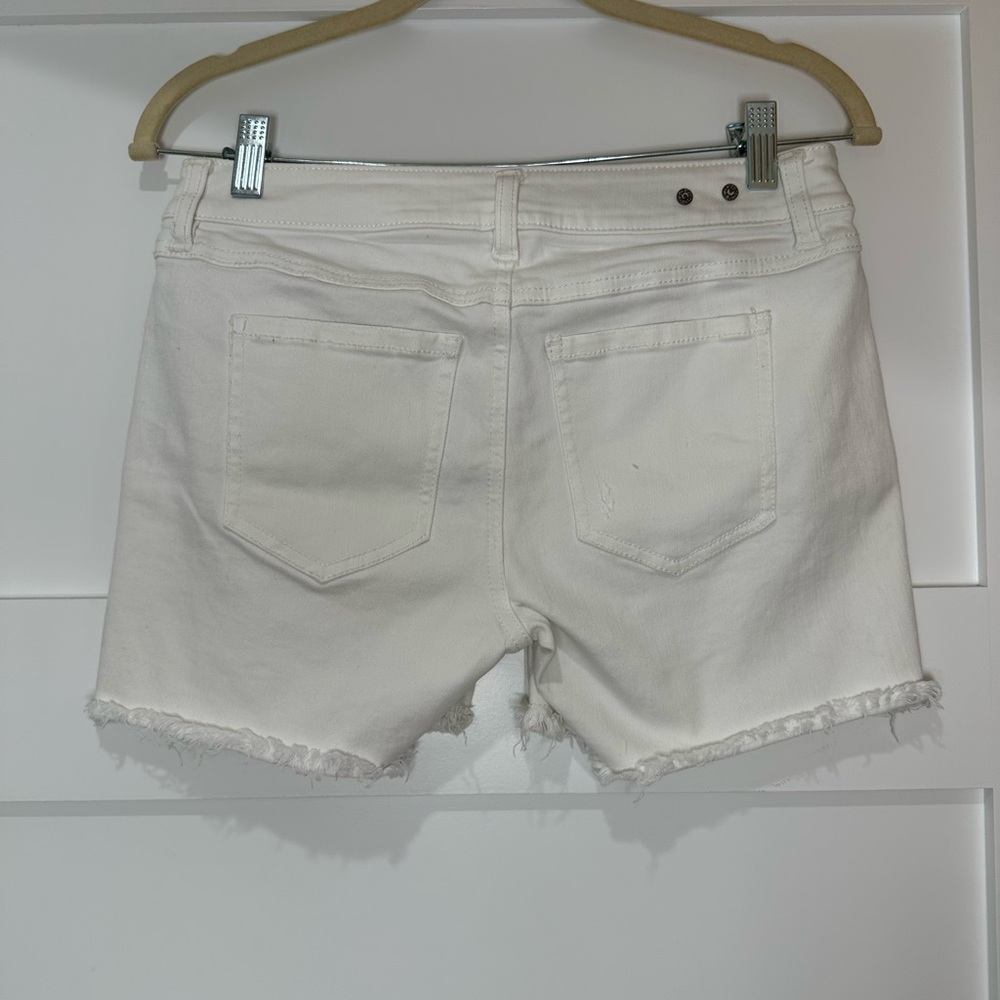 Cabi White Denim Shorts